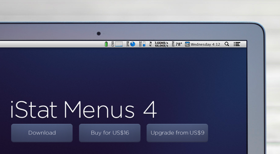 ... iStat Menusの最新版「 iStat Menus 4.2 」がリリースされて