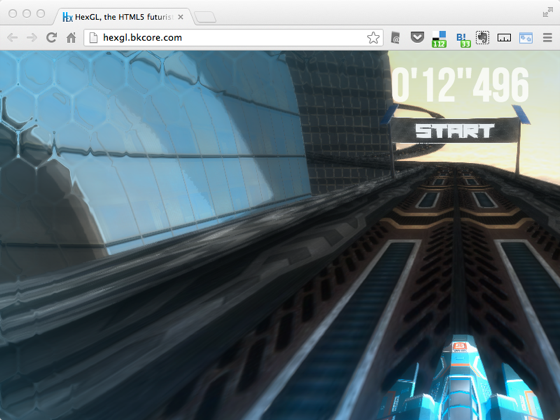 HexGL the HTML5 futuristic racing game
