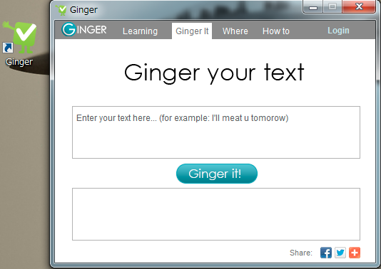 Ginger client