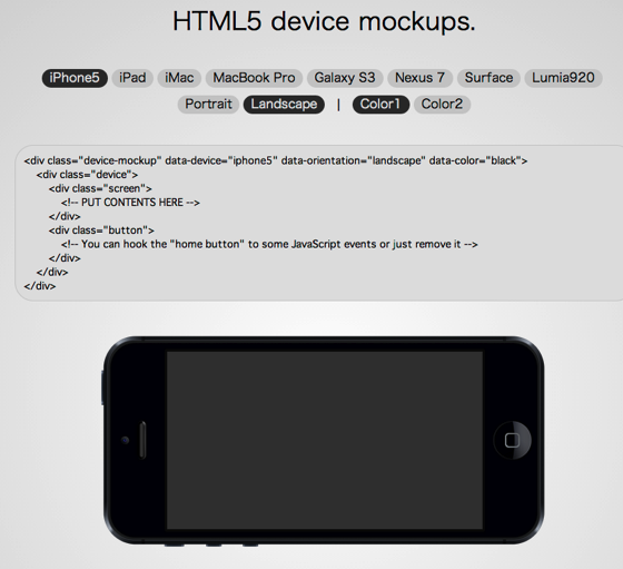 HTML5 device mockups 1