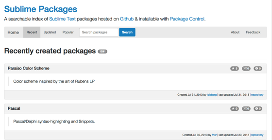 Sublime Packages