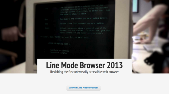 Line Mode Browser 2013