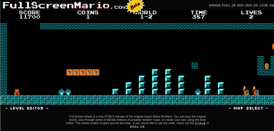Full Screen Mario 1