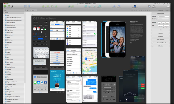 IOS7 GUI for Sketch  iPhone | Teehan+Lax