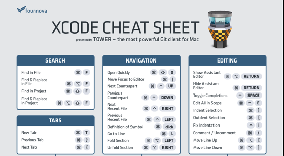 Xcode Cheat Sheet