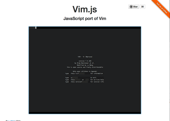 Vim js  JavaScript port of Vim