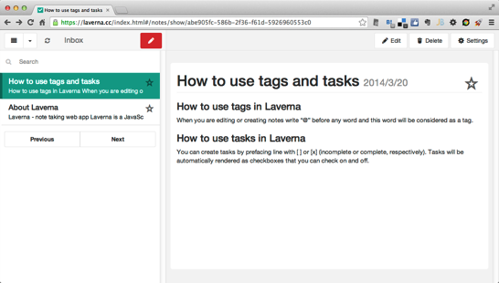 How to use tags and tasks