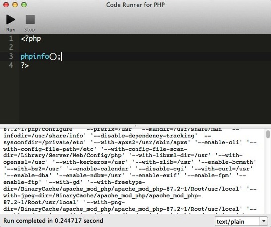 Code Runner for PHP