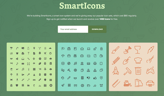 Get 1450 free vector icons for free