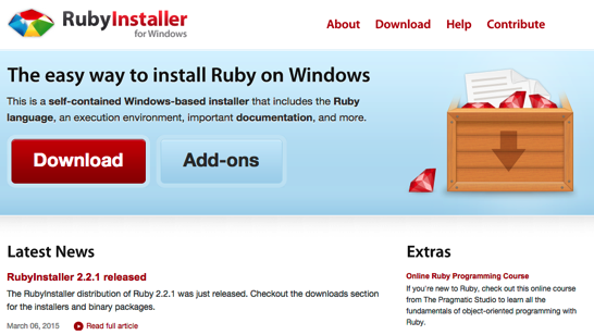 RubyInstaller for Windows