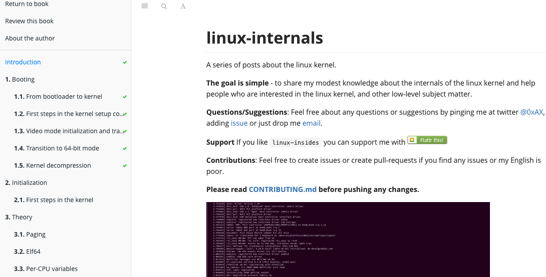 ColorSnapper と Introduction linux insides