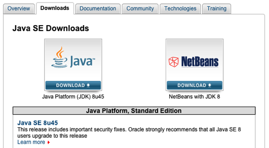 Java SE Downloads Oracle Technology Network Oracle