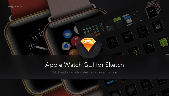 Apple Watch GUI for Sketch Design Code