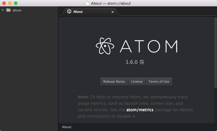 About atom about