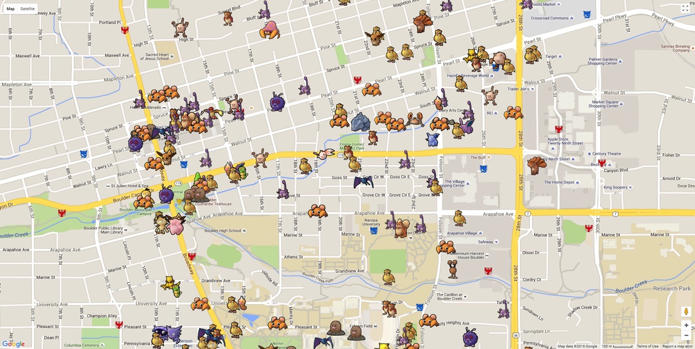 Pokemongo Map 近辺のポケモンを可視化する非公式ソフトウェア ソフトアンテナ