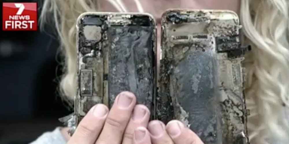 Iphone 7 fire