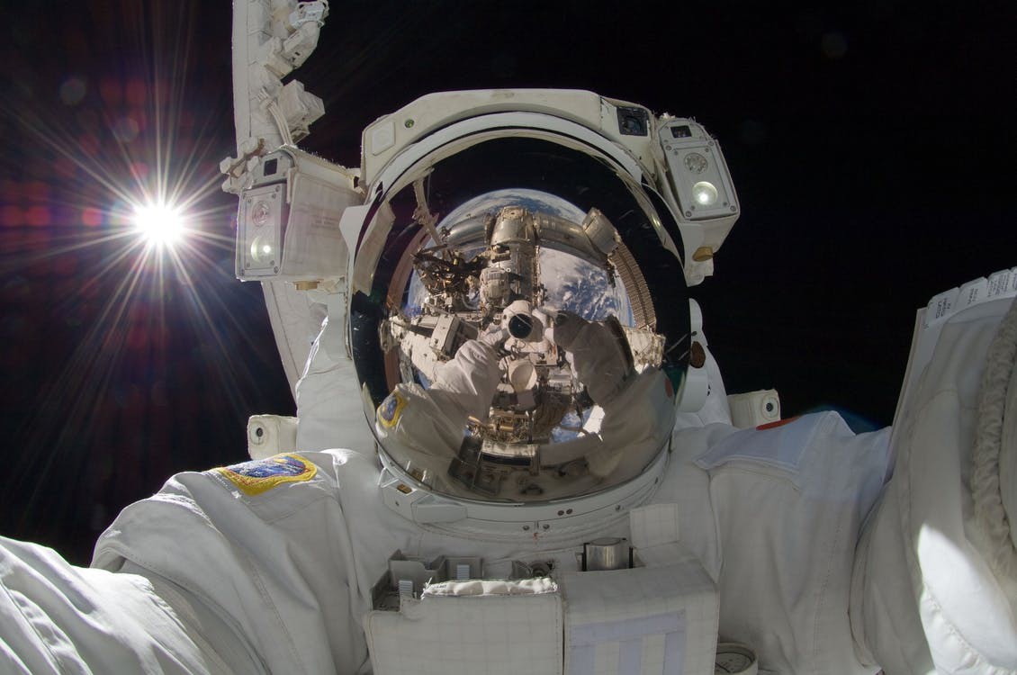 Astronaut spacewalk iss tools