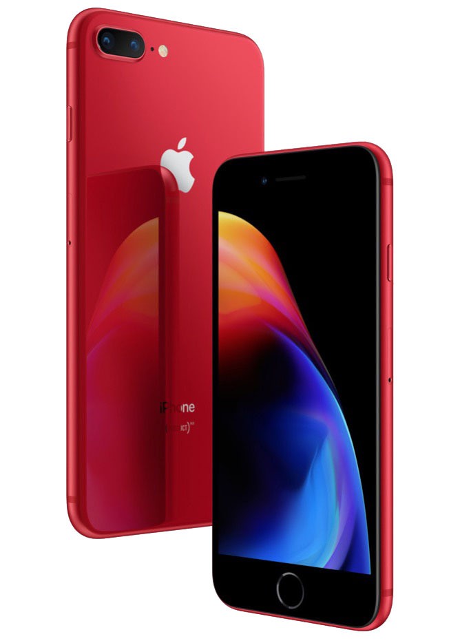 Product red iphone 8 and 8 plus