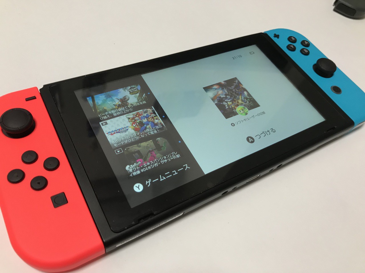 Nintendo Switch用コントローラー「Joy-Con(L)ネオンレッド/(R)ネオン ...