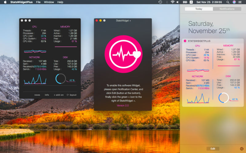 Macのシステム情報を美しく表示できる Statswidget Plus が無料化した本日のアプリセールまとめ ソフトアンテナ
