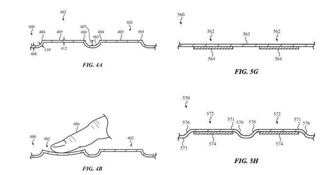 Apple patent application glass keyboard