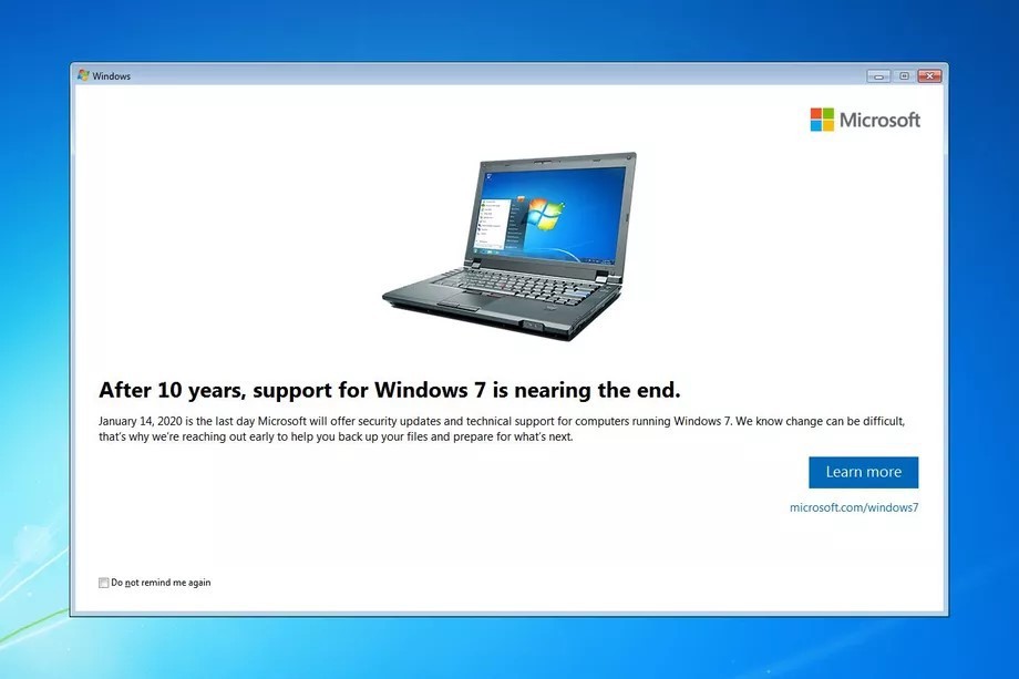 Microsoft begins showing nag screens to warn windows 7 users of end of support 525394 3