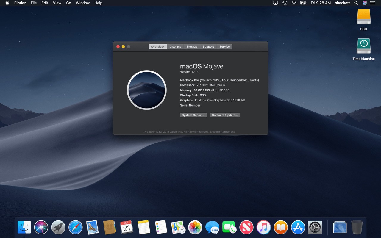 Mac os x^2018^10 14 mojave about