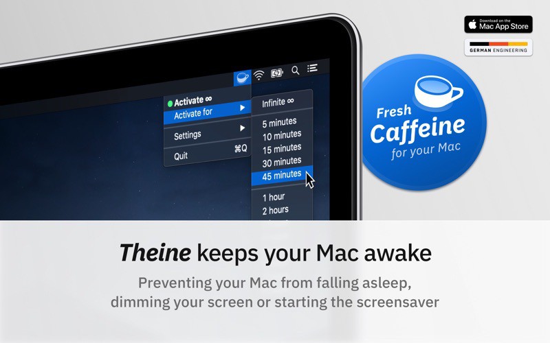 Macのスリープを防止できる Theine がセール価格になった本日のアプリセールまとめ ソフトアンテナ