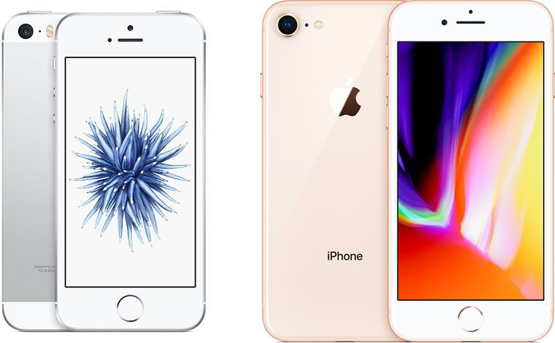 Iphone se and iphone 8 800x495