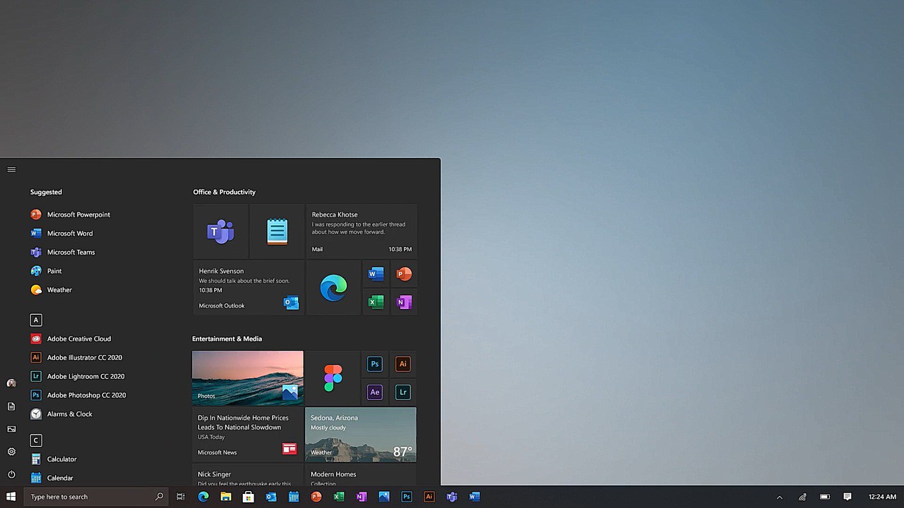 Windows 10 UI upgrade