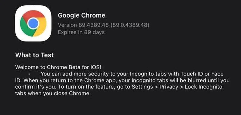 Chrome beta incognito authentication