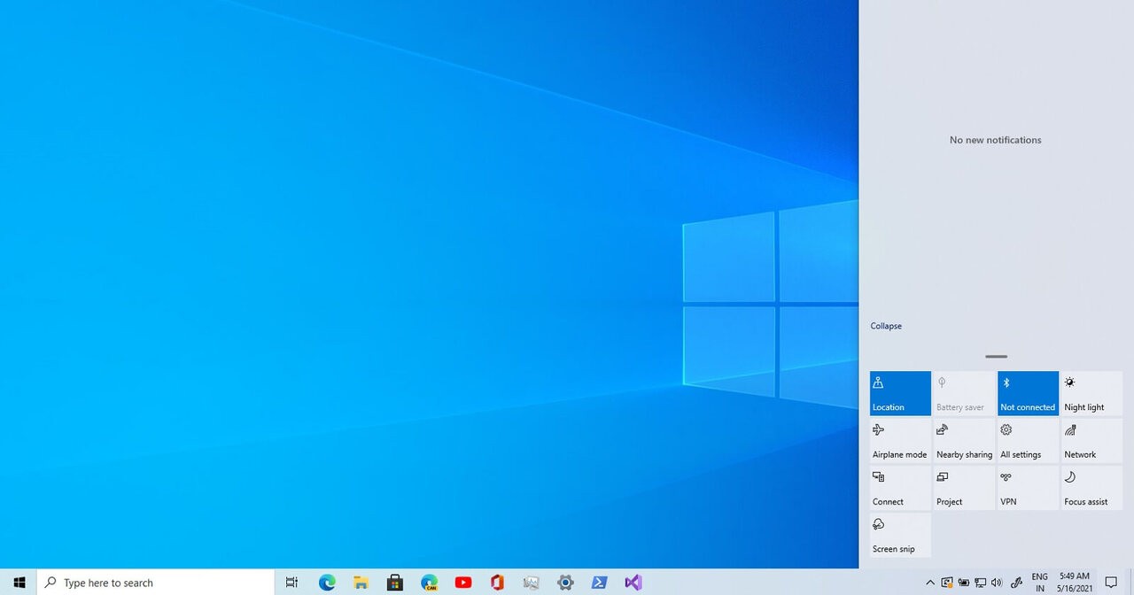 Windows 10 Action Center upgrade