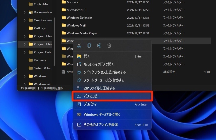 Windows11 file explorer