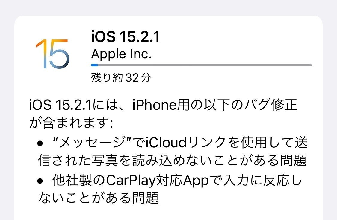 Ios 15 2 1