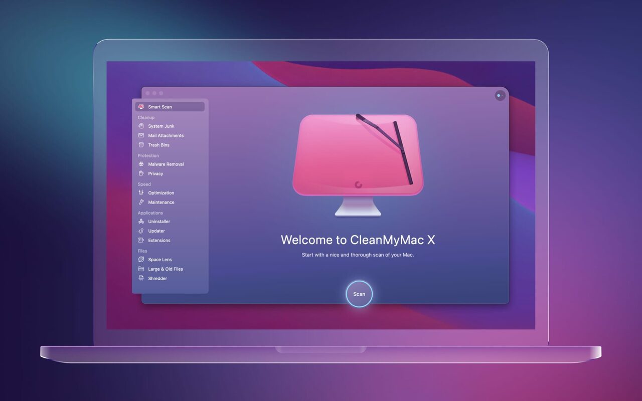 MacPaw CleanMyMac app splash screen Mac 2048x1280