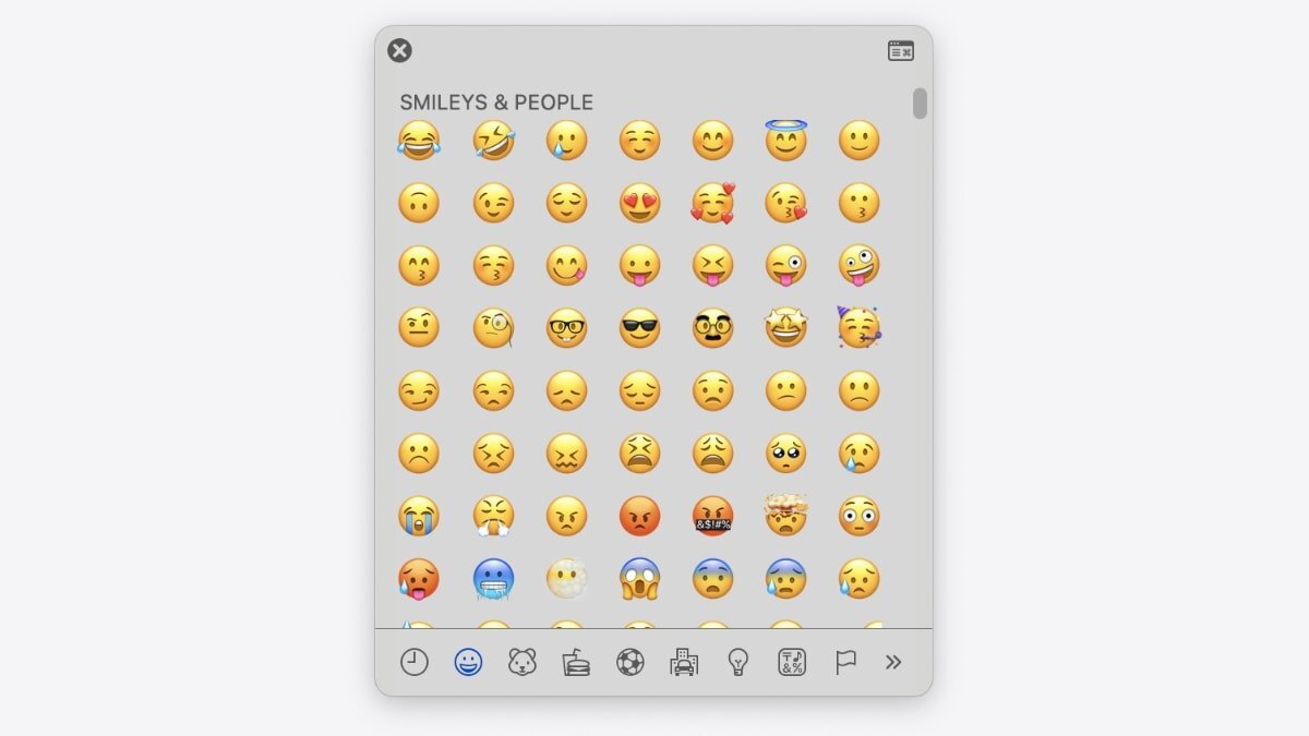 49020 95912 emojis on Mac xl