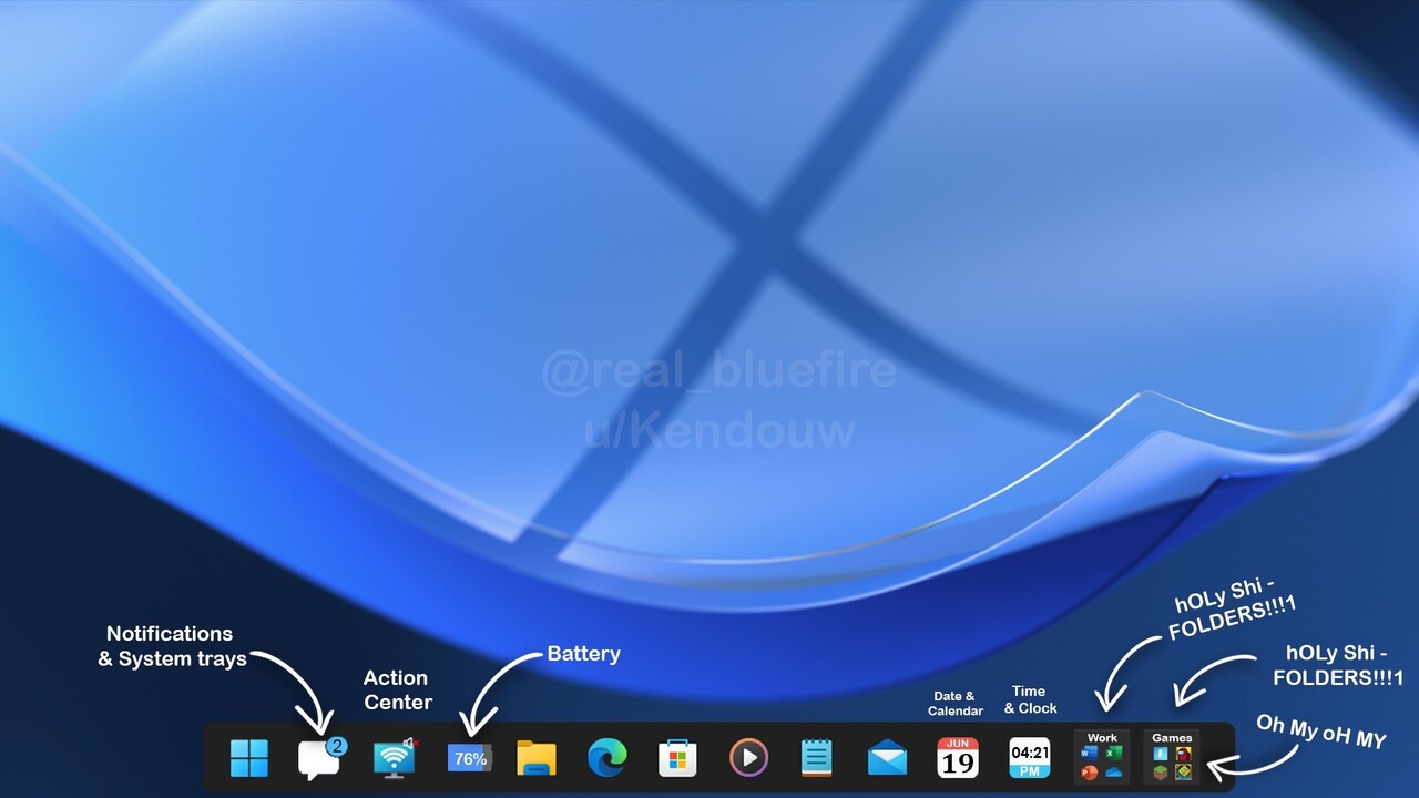 This windows 11 taskbar concept looks awesome too much apple in it though 535606 2