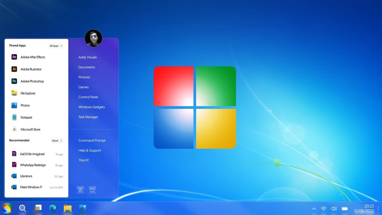Introducing Windows 7  2022 Edition  Concept by Addy Visuals 0 8 screenshot