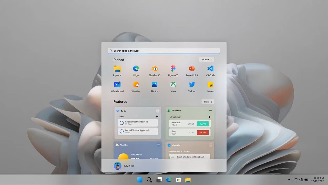 Meet Windows 12 Concept 0 10 screenshot