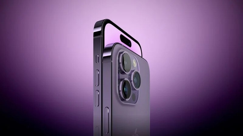 IPhone 14 Pro Purple Side Perspective Feature Purple