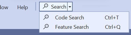 All in one search split button