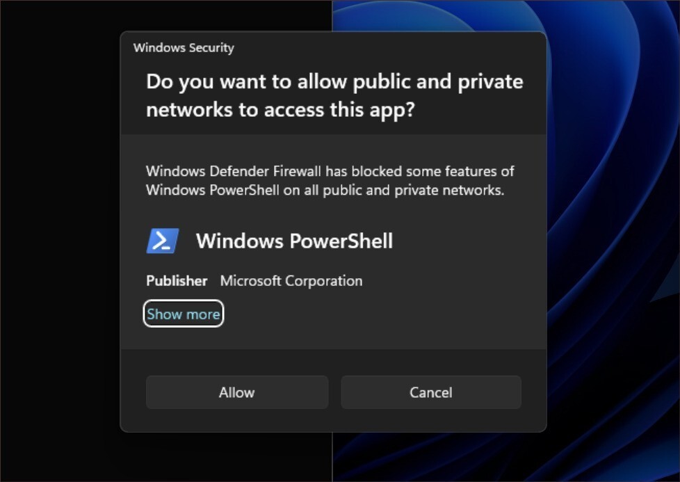 Windows security dialog visuals