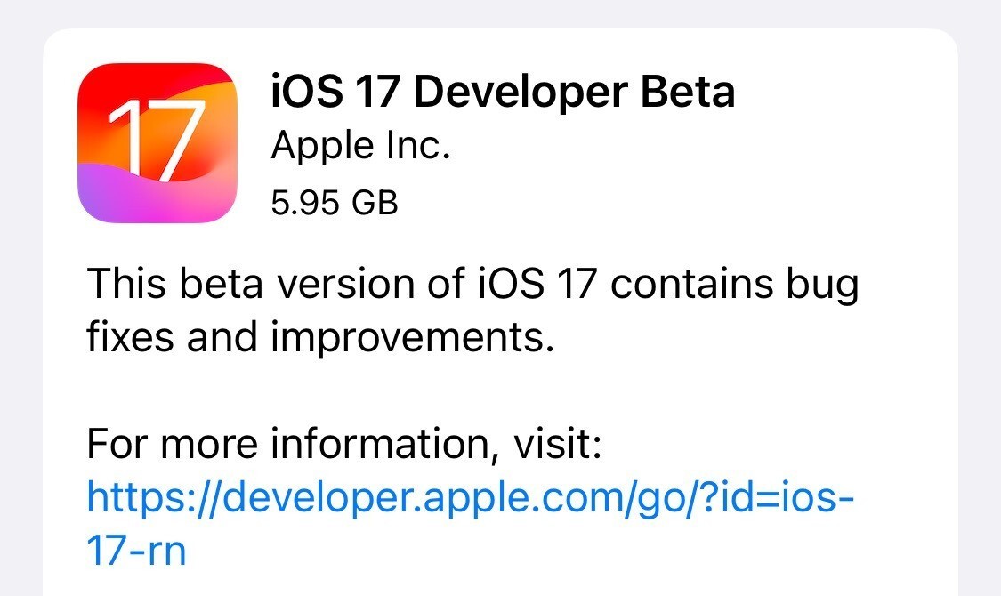 Ios 17 beta