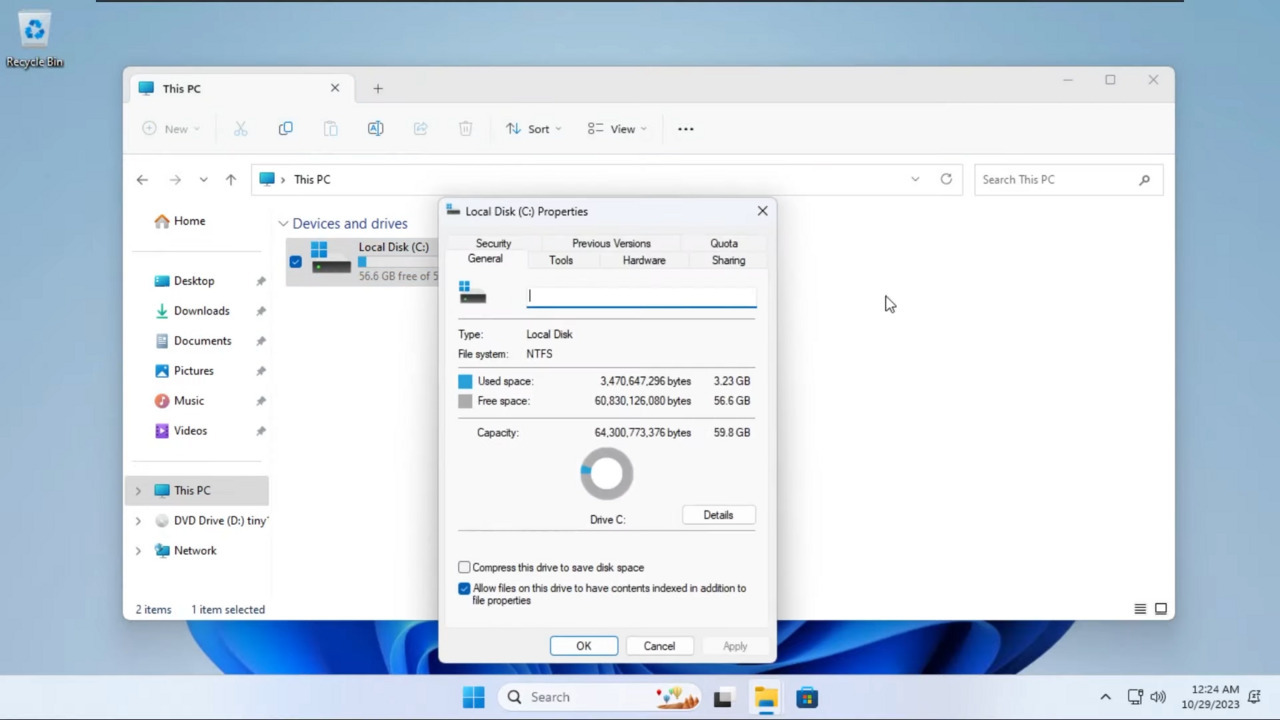 Introducing tiny11 core  Windows 11 on 3GB of free space 0 19 screenshot