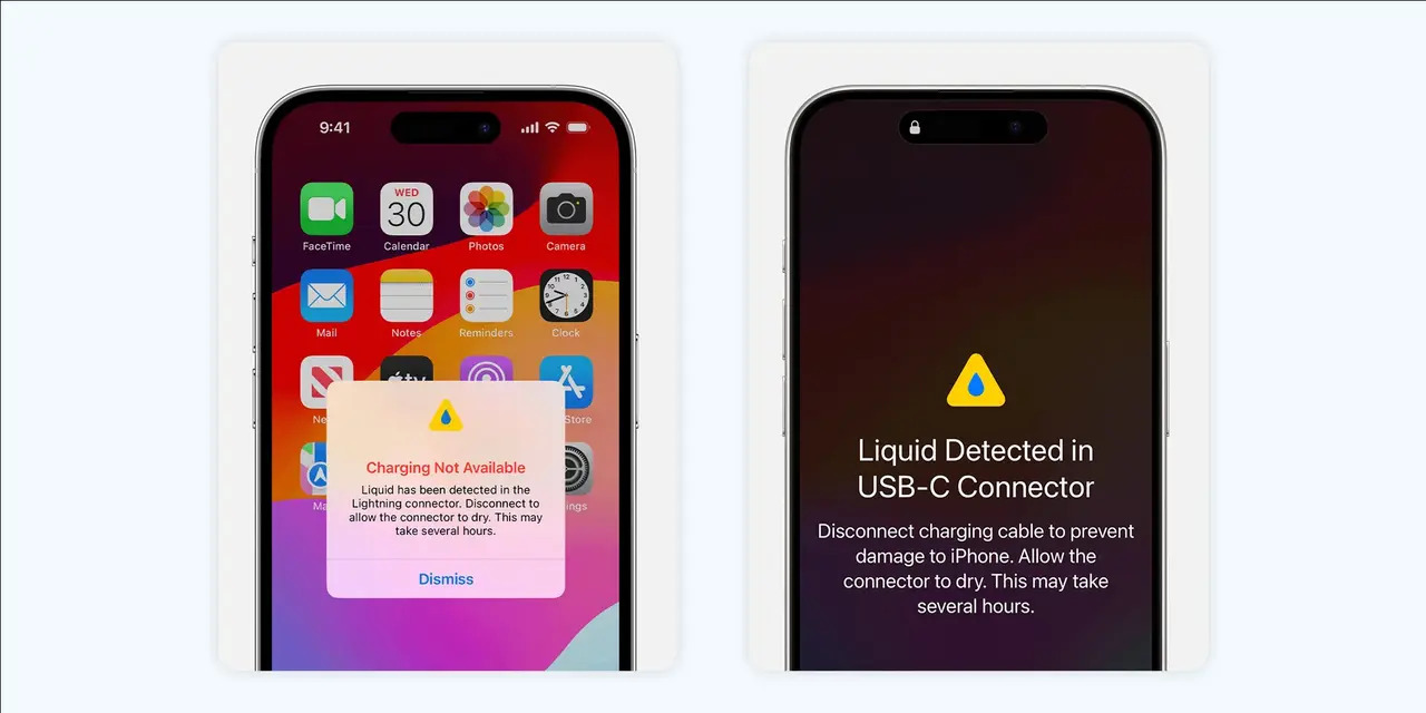 Apple iPhone liquid