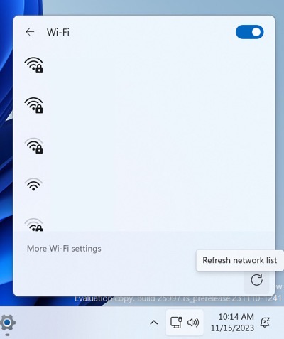 Windows11 wifi