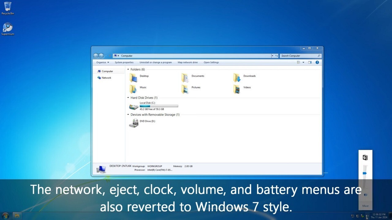 Revert8Plus Transform Windows 8 10 11 into Windows 7 or Vista 4 39 screenshot