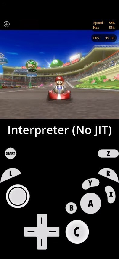 DolphiniOS without JIT  using Interpreter 0 1 screenshot