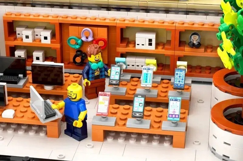 Lego apple store inside