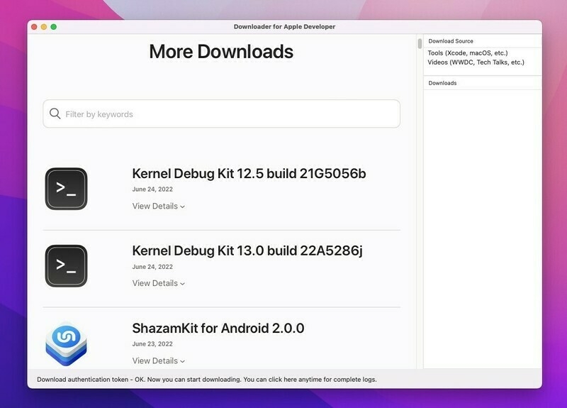 Downloader for Apple Developers